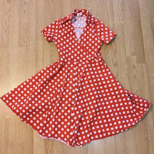 AYLI Polka Dot Retro Dress